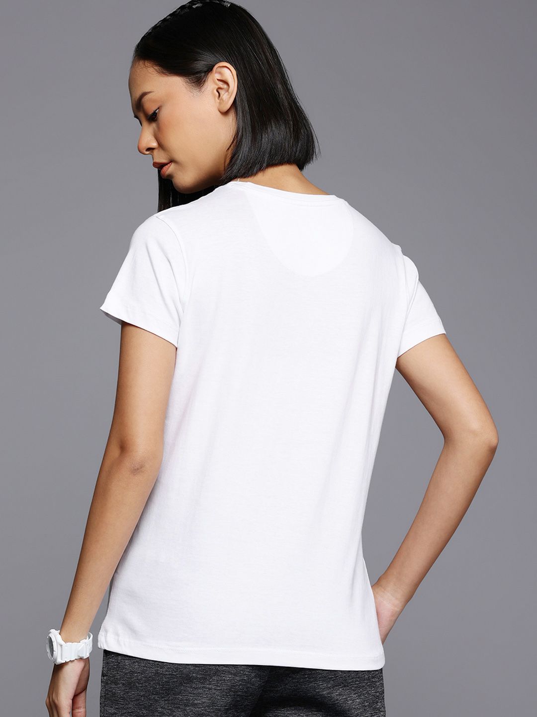 HRX by Hrithik Roshan Women Printed Pure Cotton T-shirt