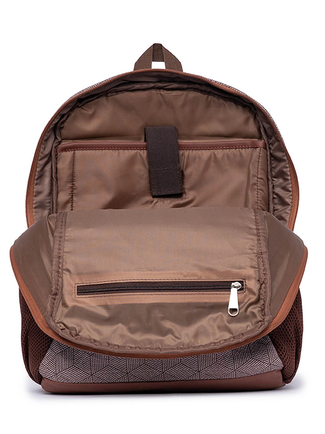 ZOUK Men Printed Vegan Leather Backpack