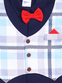 Moms Love Infant Boys Checked Pure Cotton Clothing Set