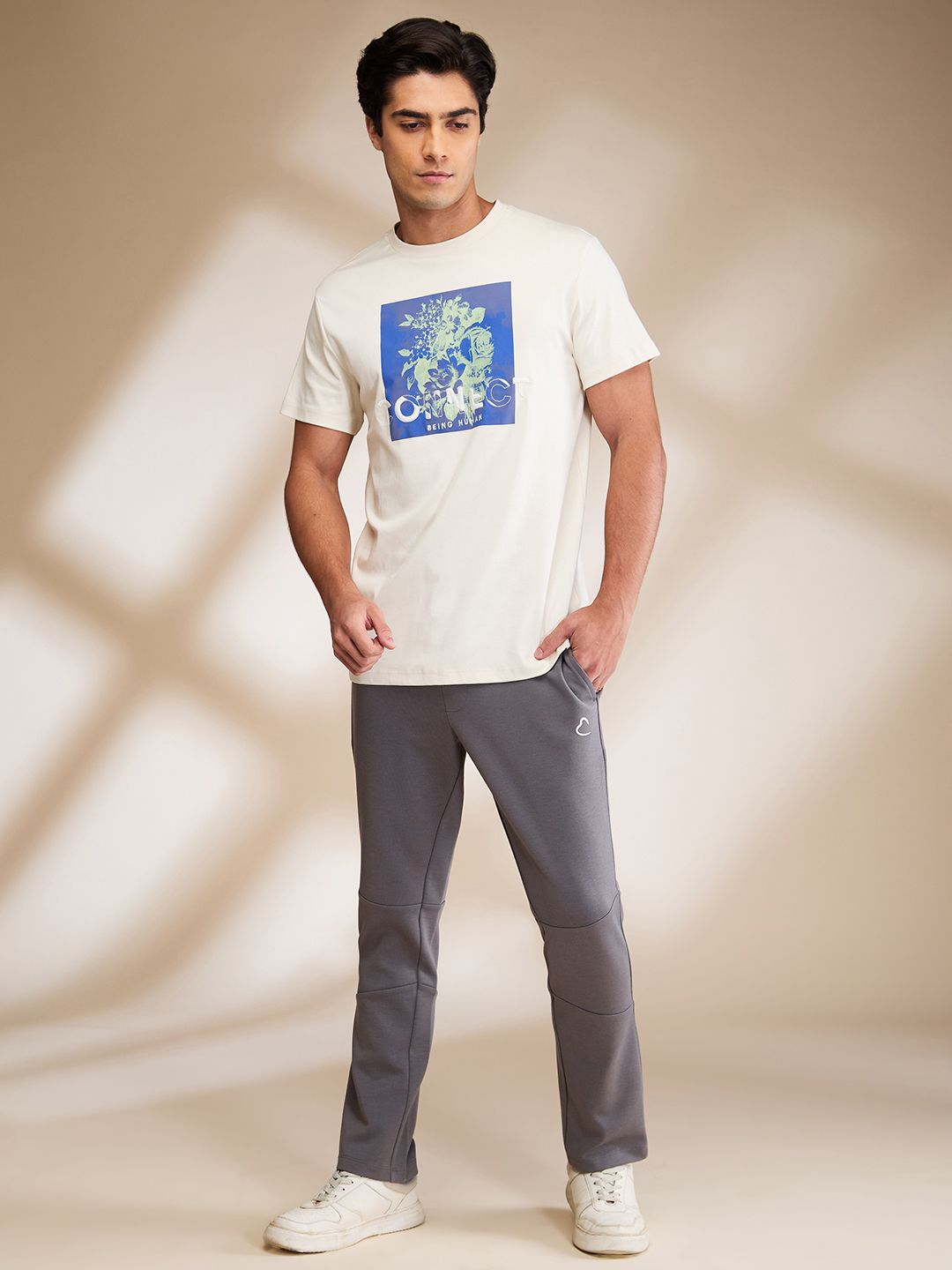 Being Human Men Mid Rise Track Pants
