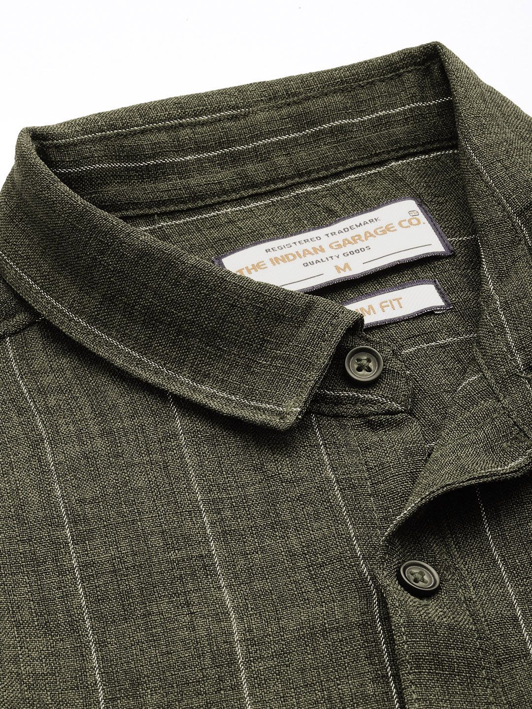 The Indian Garage Co Slim Fit Striped Casual Shirt