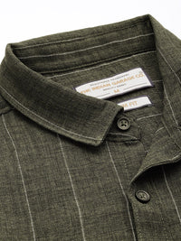 The Indian Garage Co Slim Fit Striped Casual Shirt