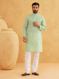 SOJANYA Ethnic Motifs Printed Mandarin Collar Kurta With Trousers