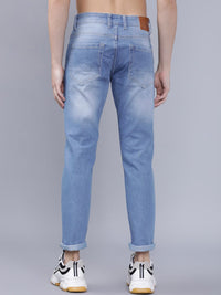 The Indian Garage Co Men Blue Slim Fit Mid-Rise Mildly Distressed Jeans