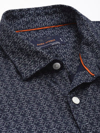 Park Avenue Slim Fit Geometric Printed Pure Cotton Casual Shirt