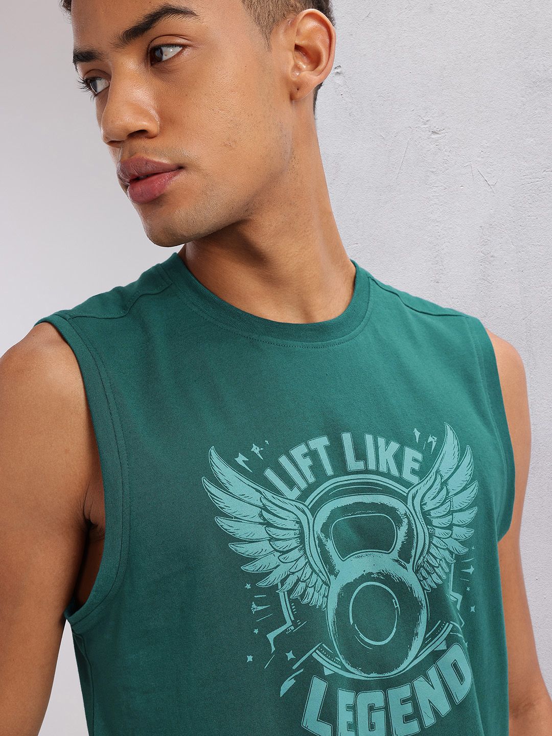 HRX by Hrithik Roshan Graphic & Typography Printed Training T-shirt