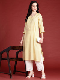 Anouk Embellished Straight Regular Kurta