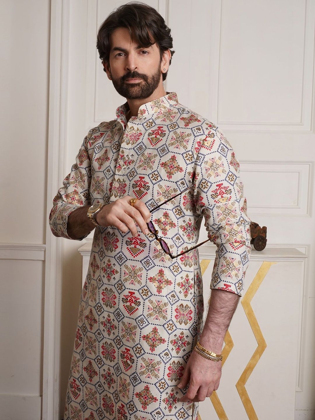 SOJANYA Men Ethnic Motifs Printed Kurta