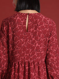 all about you Floral Print A-Line Midi Dress