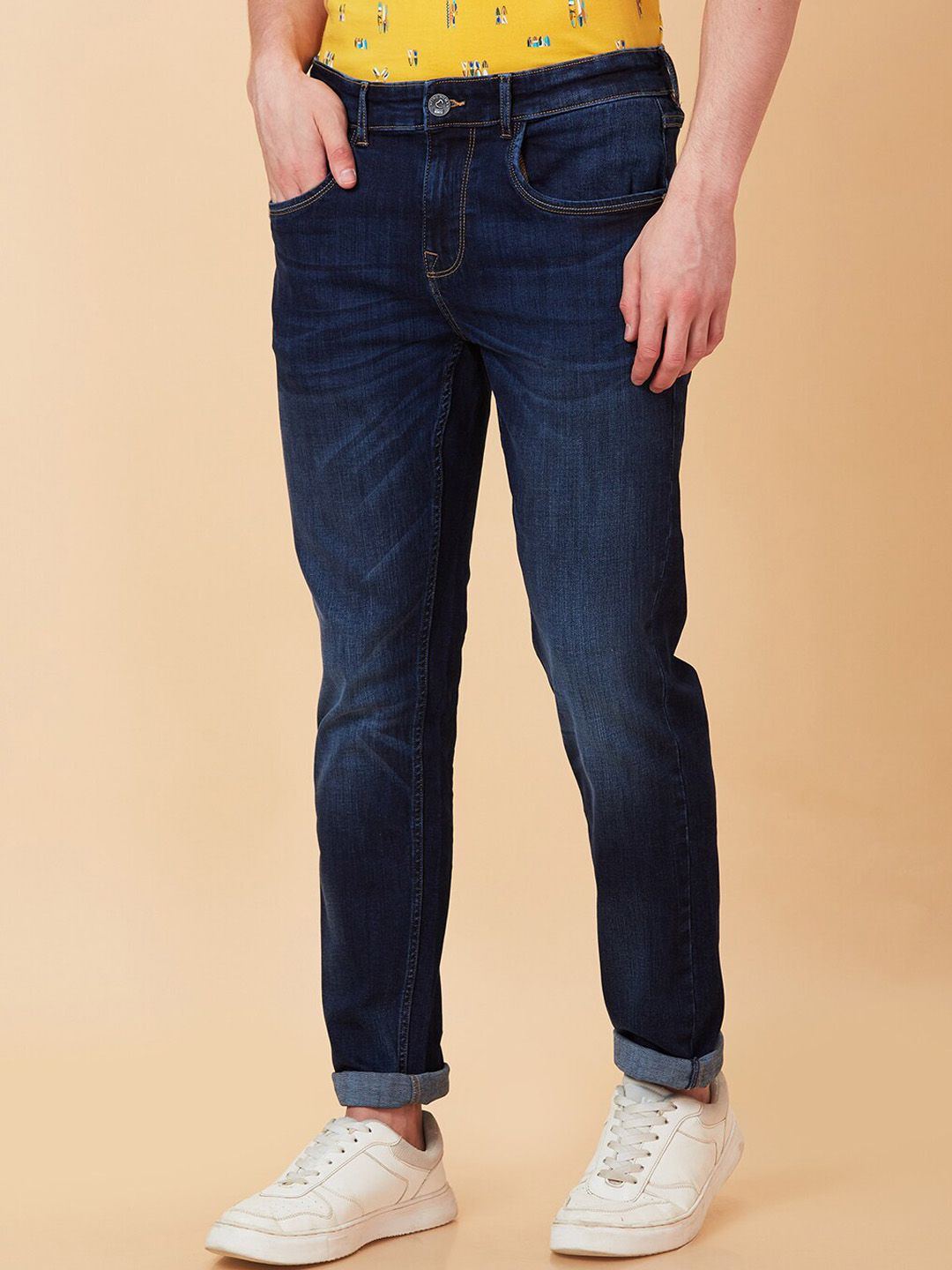 Being Human Men Slim Fit Light Fade Jeans