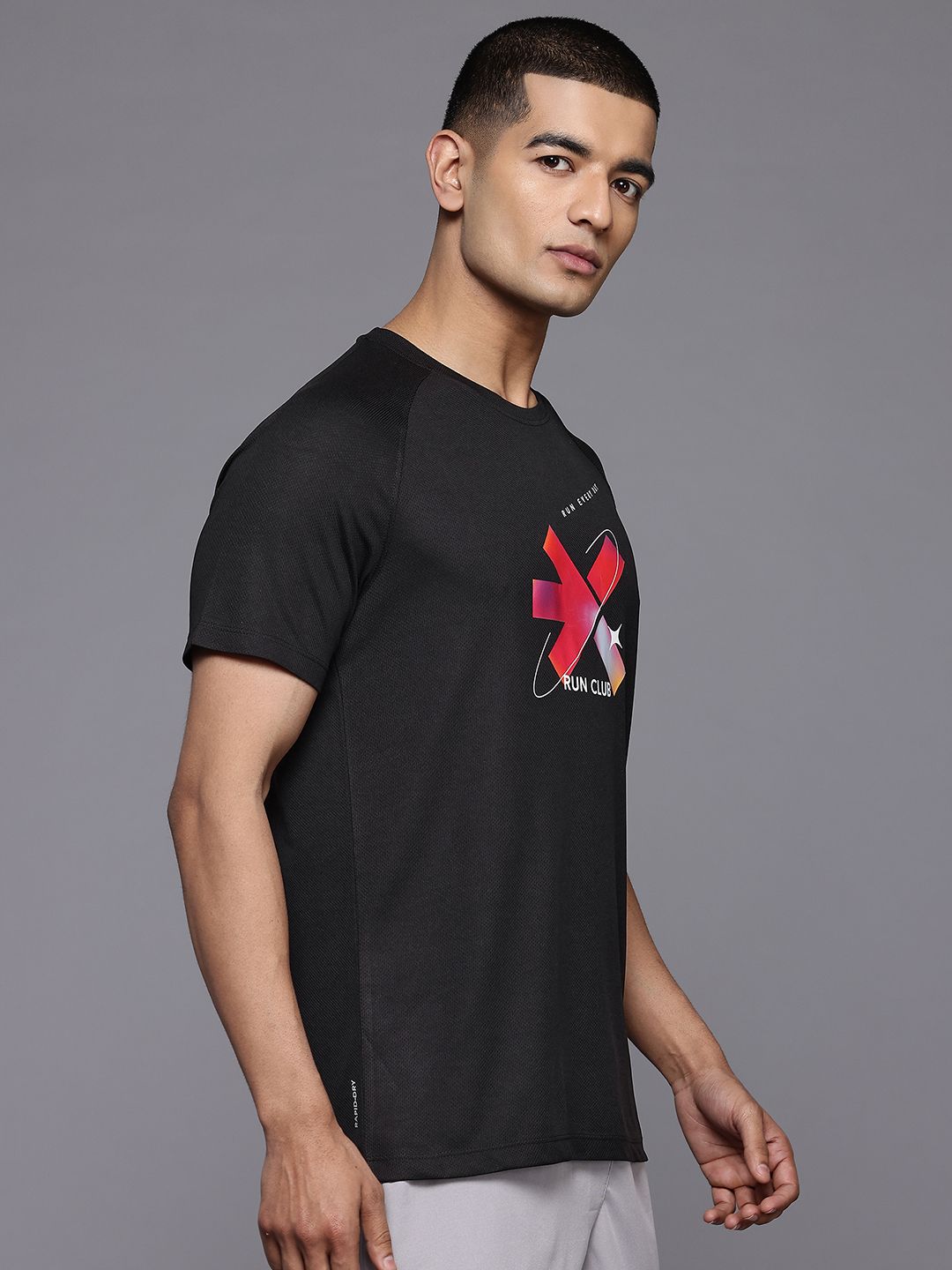 HRX by Hrithik Roshan Rapid-Dry Printed Running T-shirt