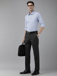 Park Avenue Men Slim Fit Tartan Checks Pure Cotton Formal Shirt