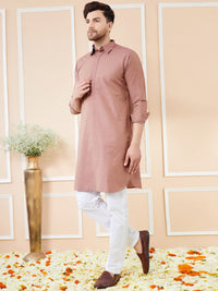 See Designs Shirt Collar Cotton Pathani Kurta