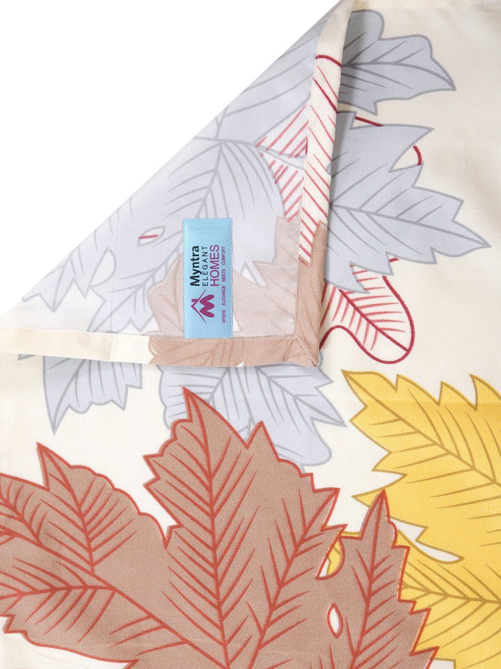 Myntra Elegant Homes White & Red Floral 300 TC King Cadar dengan 2 Sarung Bantal