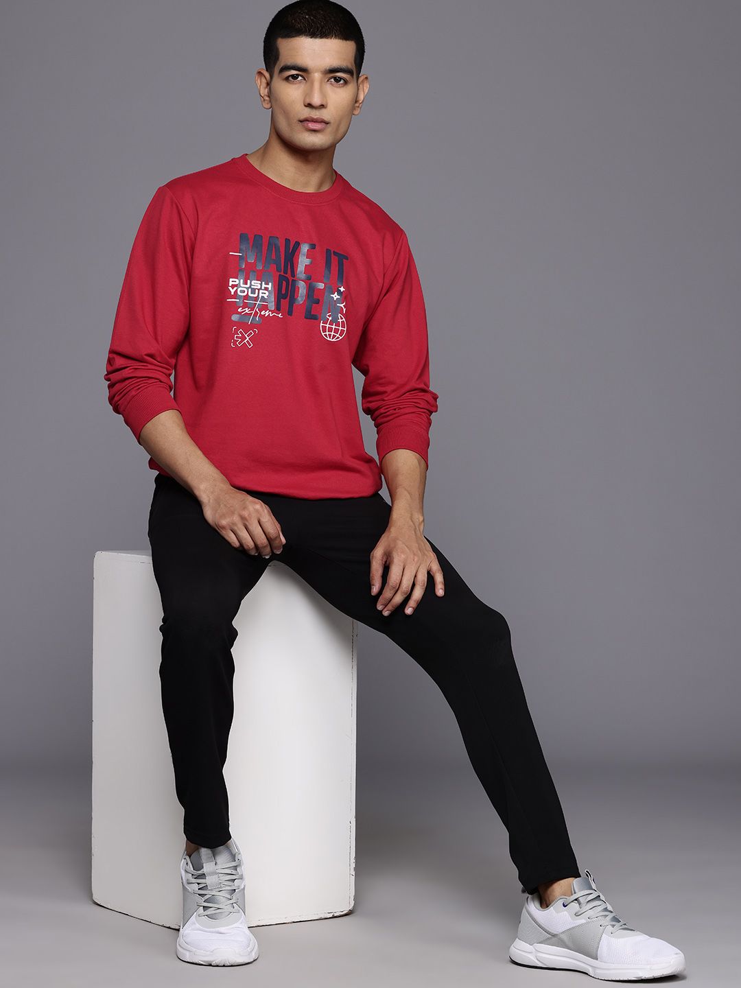 HRX by Hrithik Roshan Printed Pullover Sweatshirt