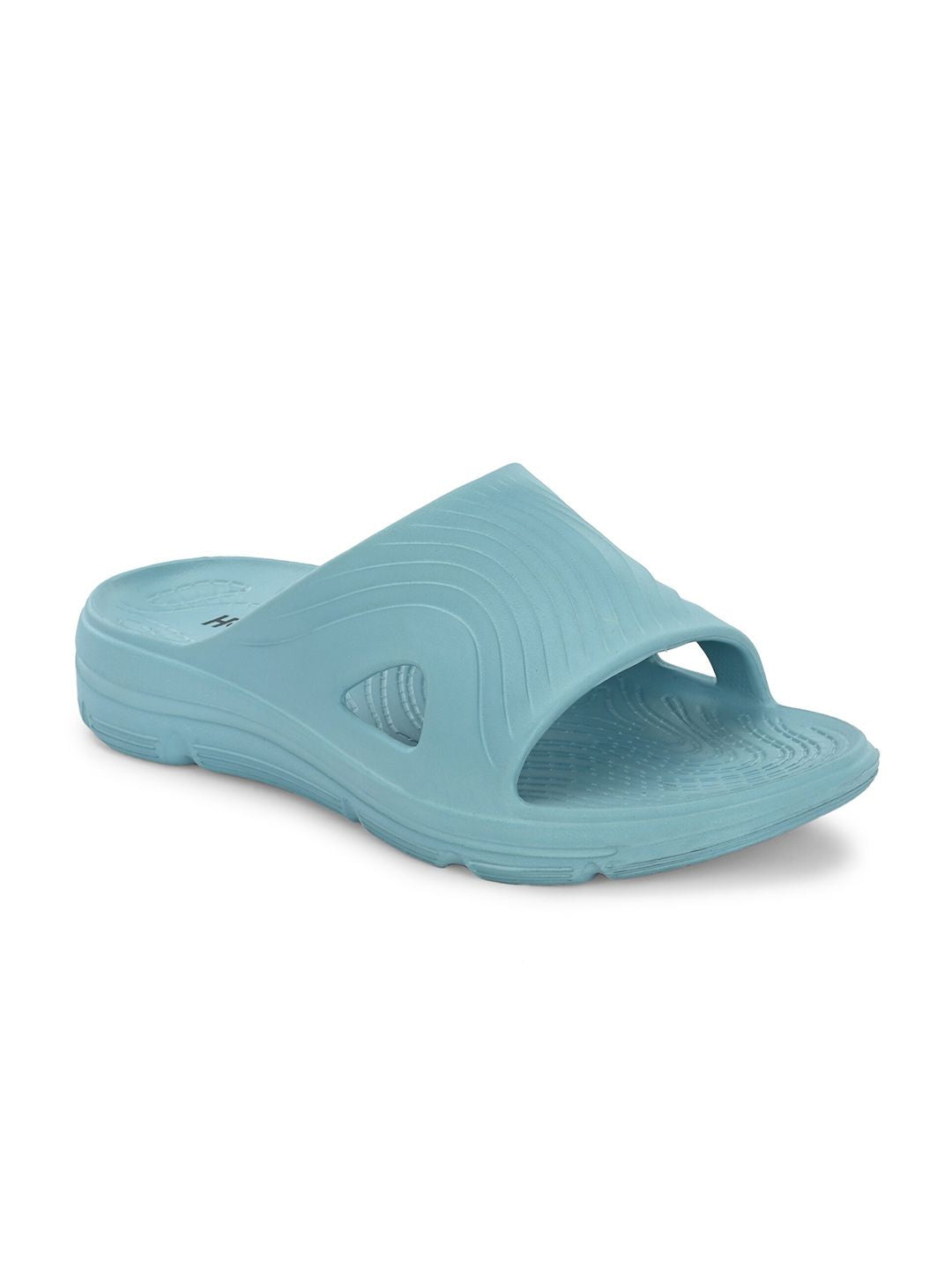 HRX by Hrithik Roshan Men Blue Textured Slip On Sliders