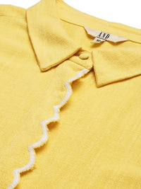 AND Women Yellow Regular Top