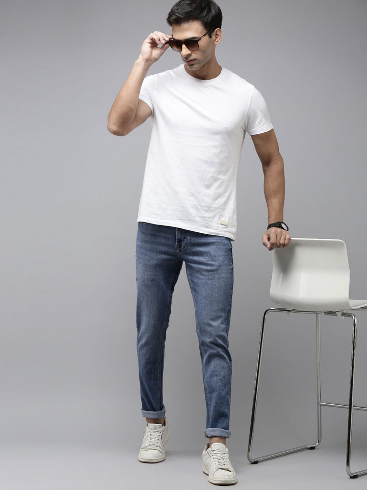 SPYKAR Men Super Skinny Fit Low-Rise Light Fade Stretchable Jeans