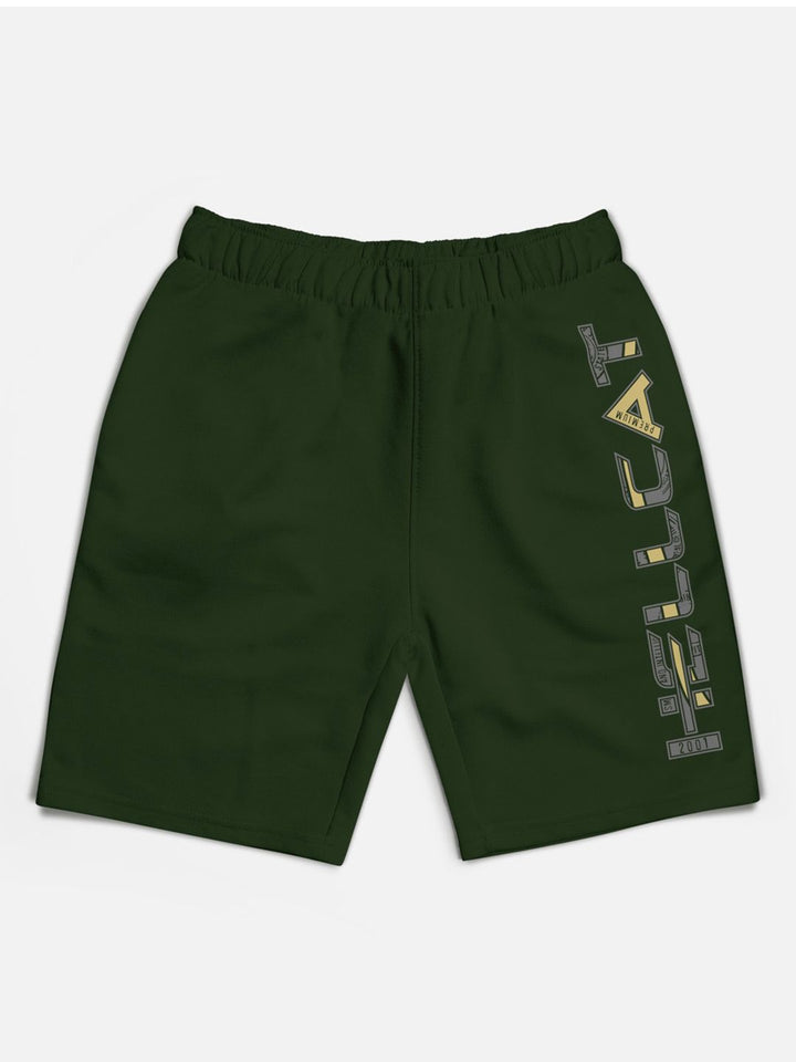 HELLCAT Pack of 5 Boys Printed Mid Rise Cotton Shorts