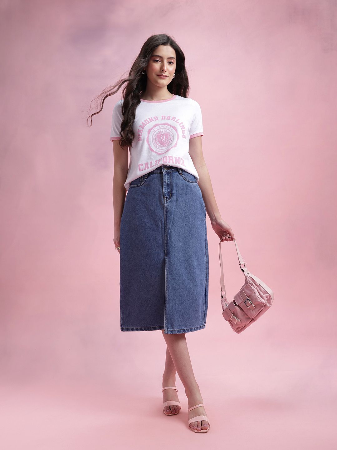 DressBerry Varsity Printed T-shirt