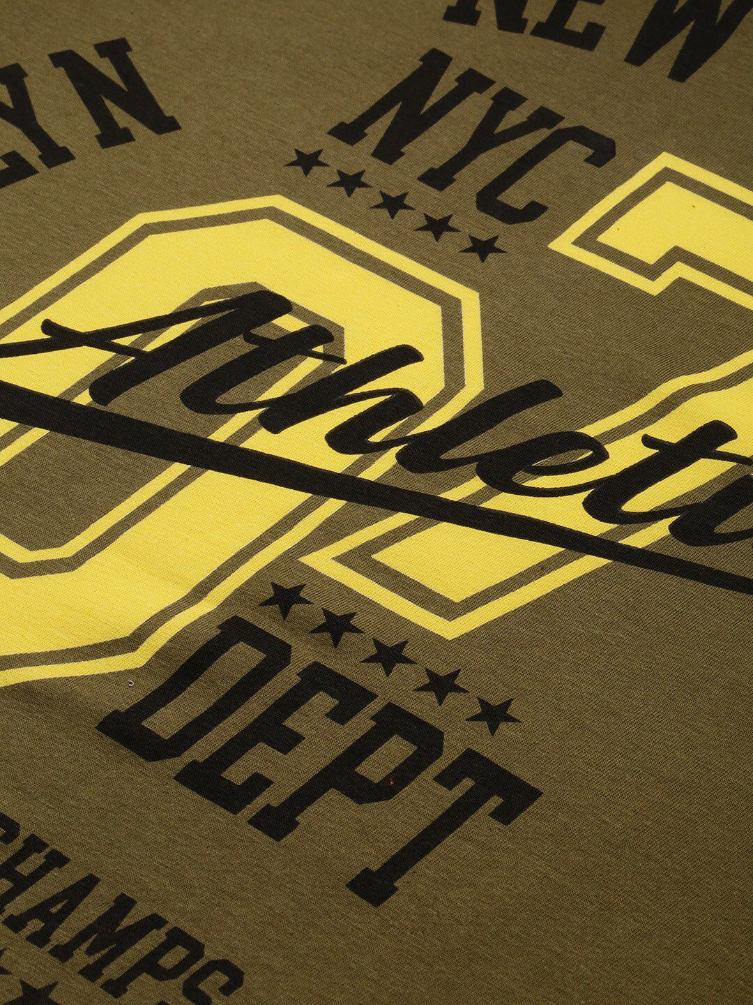 DILLINGER Typography Printed Round Neck Long Sleeves Pure Cotton T-shirt