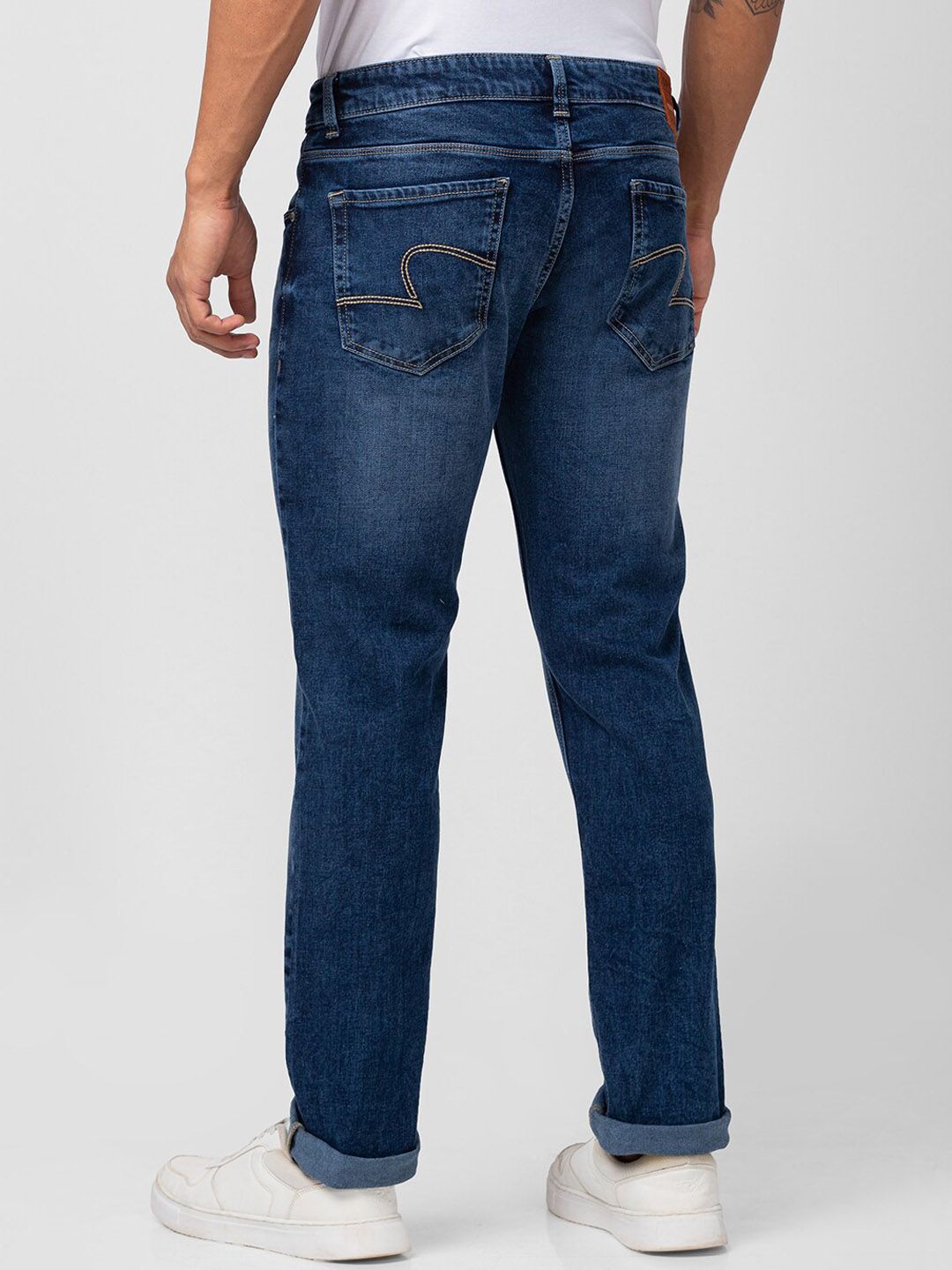 SPYKAR Men Relaxed Fit Light Fade Stretchable Cotton Jeans