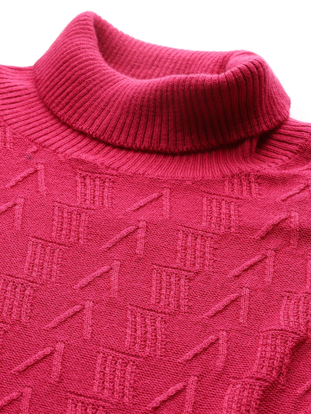 all about you Turtle Neck Belted Puff Sleeve Sweater Dress