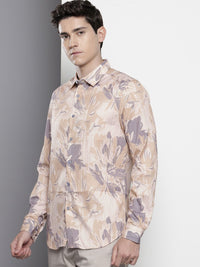 The Indian Garage Co Slim Fit Abstract Printed Casual Shirt