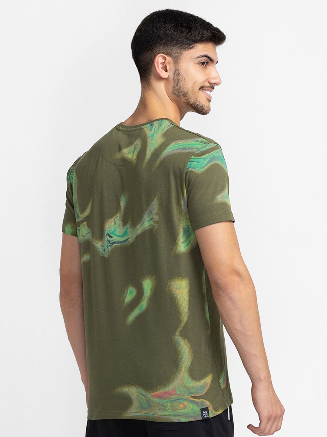 Being Human Abstract Printed Regular Fit T-shirt
