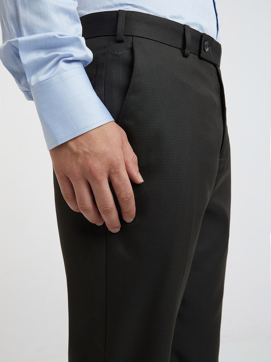 Park Avenue Men Self-Design Formal Trousers