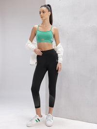 HRX by Hrithik Roshan Brand Logo Detail Rapid-Dry Cropped Lifestyle Tights