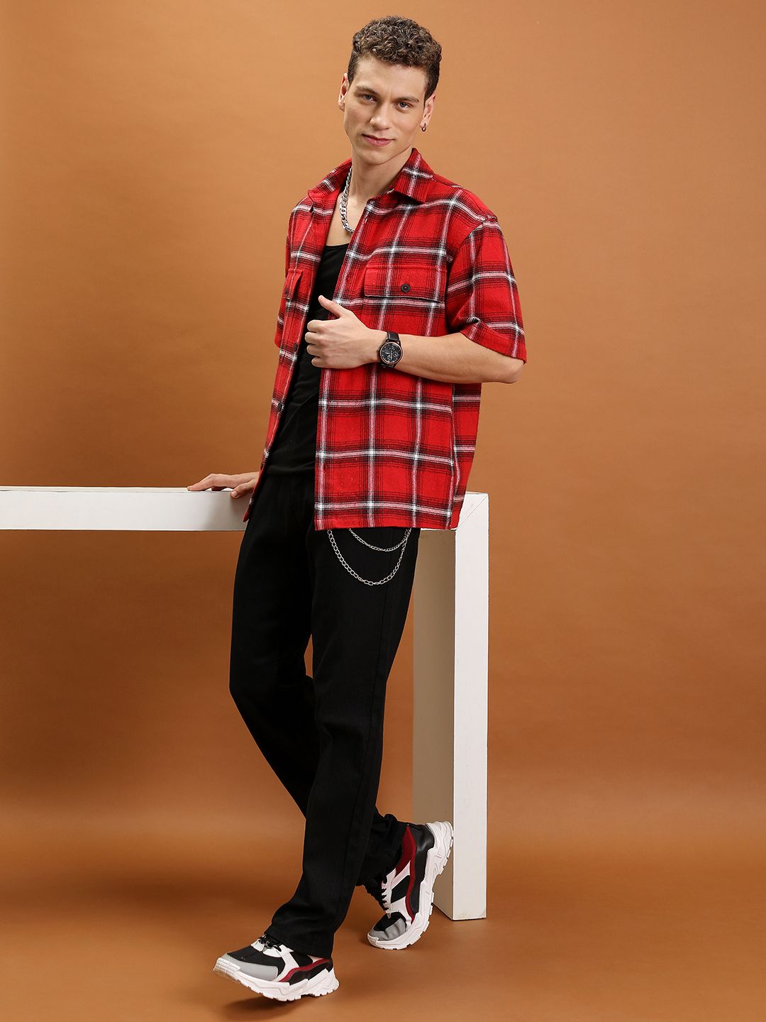Highlander Men Straight Fit Clean Look Jeans Regangan