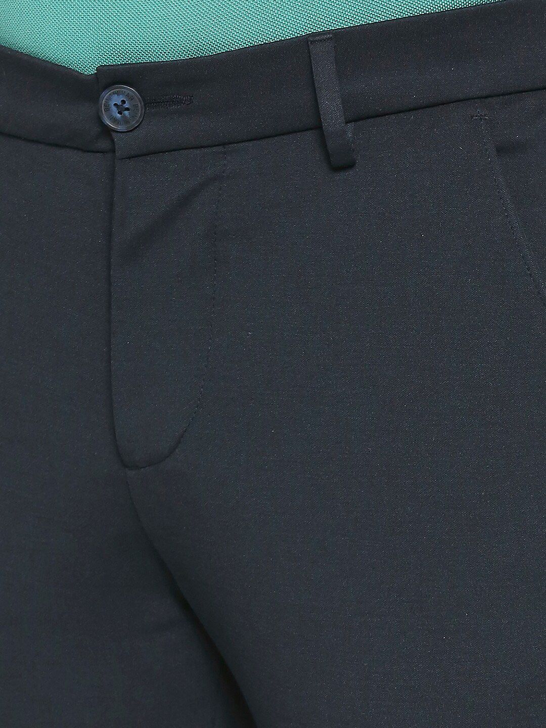 Being Human Men Mid-Rise Flat-Front Plain Regular Trousers