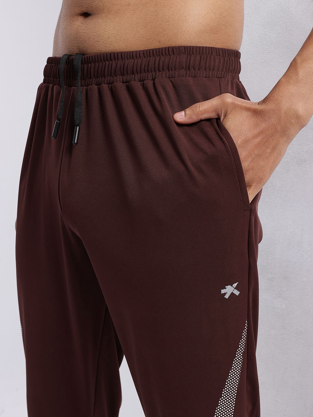 HRX by Hrithik Roshan Men Graphic Printed Rapid-Dry Mid-Rise Training Track Pants
