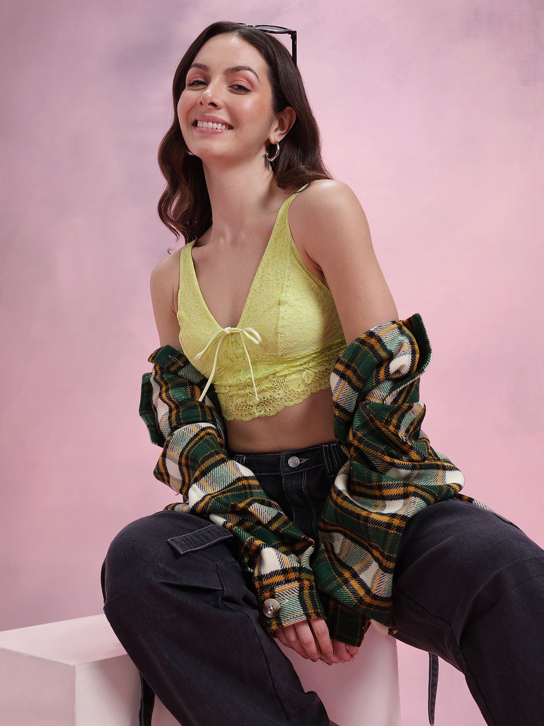 DressBerry Floral Self-Design Medium Coverage Non-Padded Everyday Bra DRM-DB-MK25C