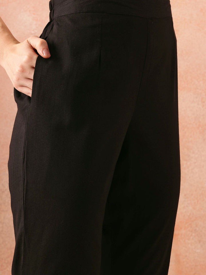 all about you Women Pleated Kurta with Trousers