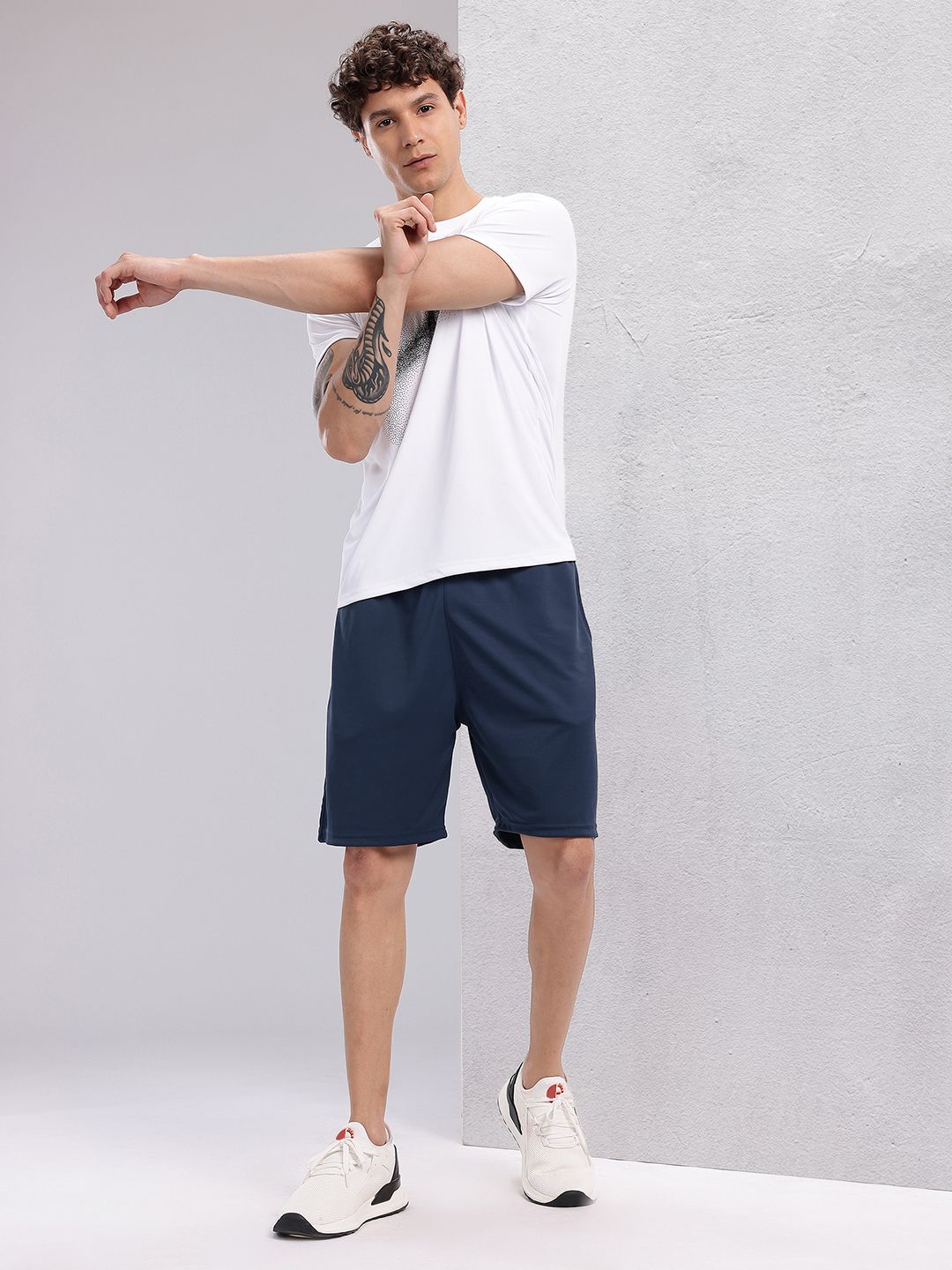 HRX by Hrithik Roshan Men Typography Print Training Shorts