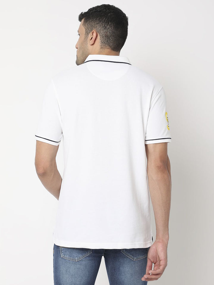 SPYKAR Polo Collar Slim Fit Pure Cotton T-shirt