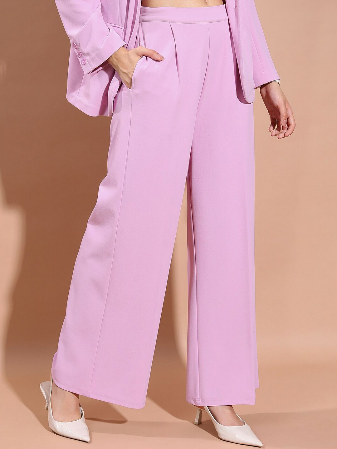 Tokyo Talkies Classic Blazer With Straight Pant Co-Ords