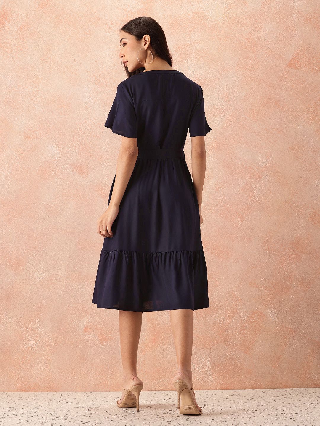 all about you A-Line Midi Dress with Belt