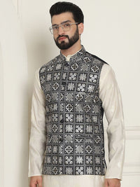 SOJANYA Embroidered Woven Nehru Jackets