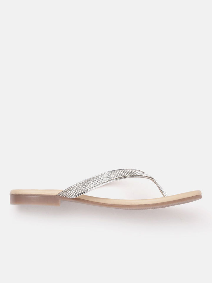 Lino Perros Women Embellished Open Toe Flats