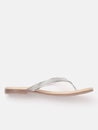 Lino Perros Women Embellished Open Toe Flats