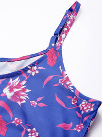 Anouk Floral Printed Layered Kurta with Palazzos