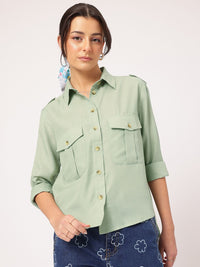 DressBerry Lounging Comfort Shirt with Pocket Detail
