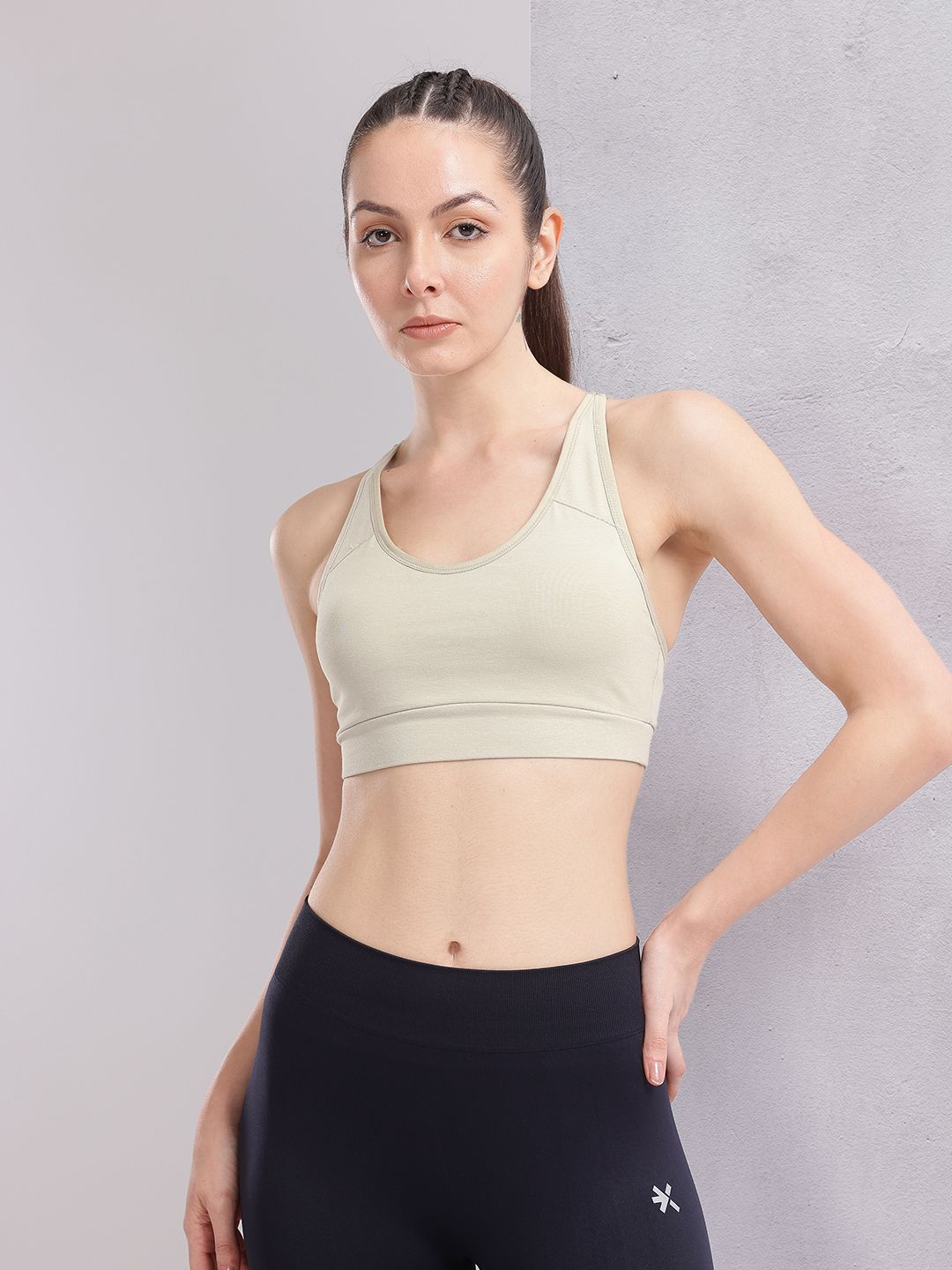 HRX by Hrithik Roshan Removable Padding Full Coverage Yoga Bra HR_SS25_W_BA_KY051_03