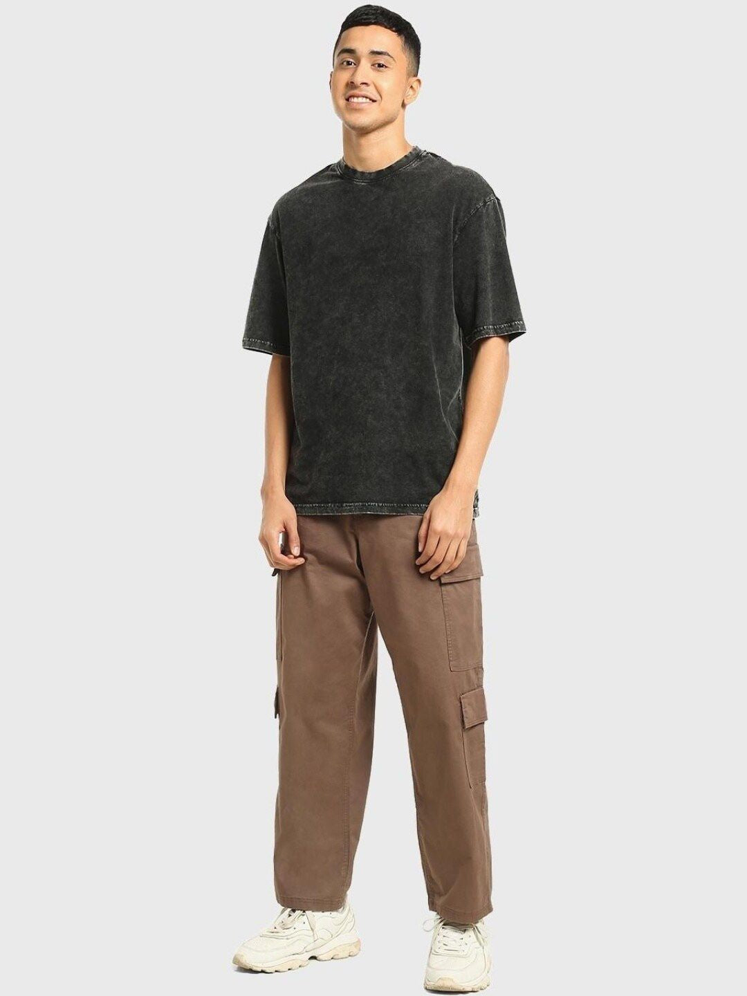 Bewakoof Men Faded Oversize T-shirt