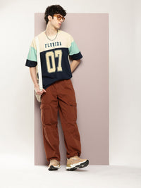 DILLINGER Men Typography Printed Oversized T-shirt