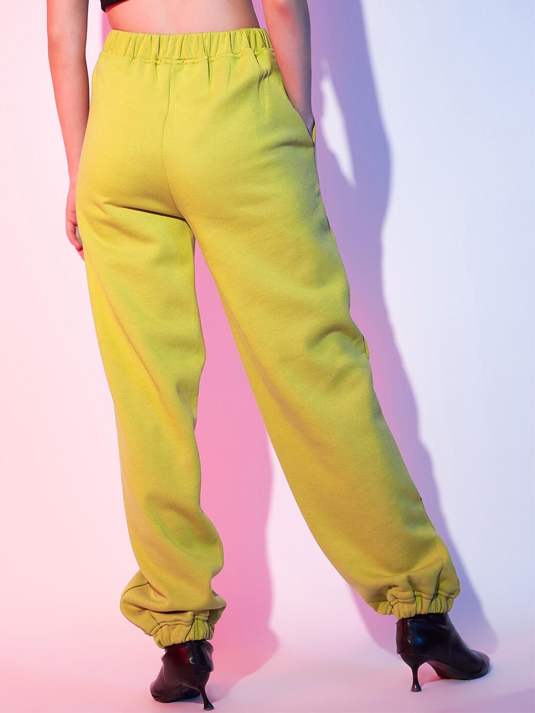 STREET 9 Women Yellow Loose Fit Joggers
