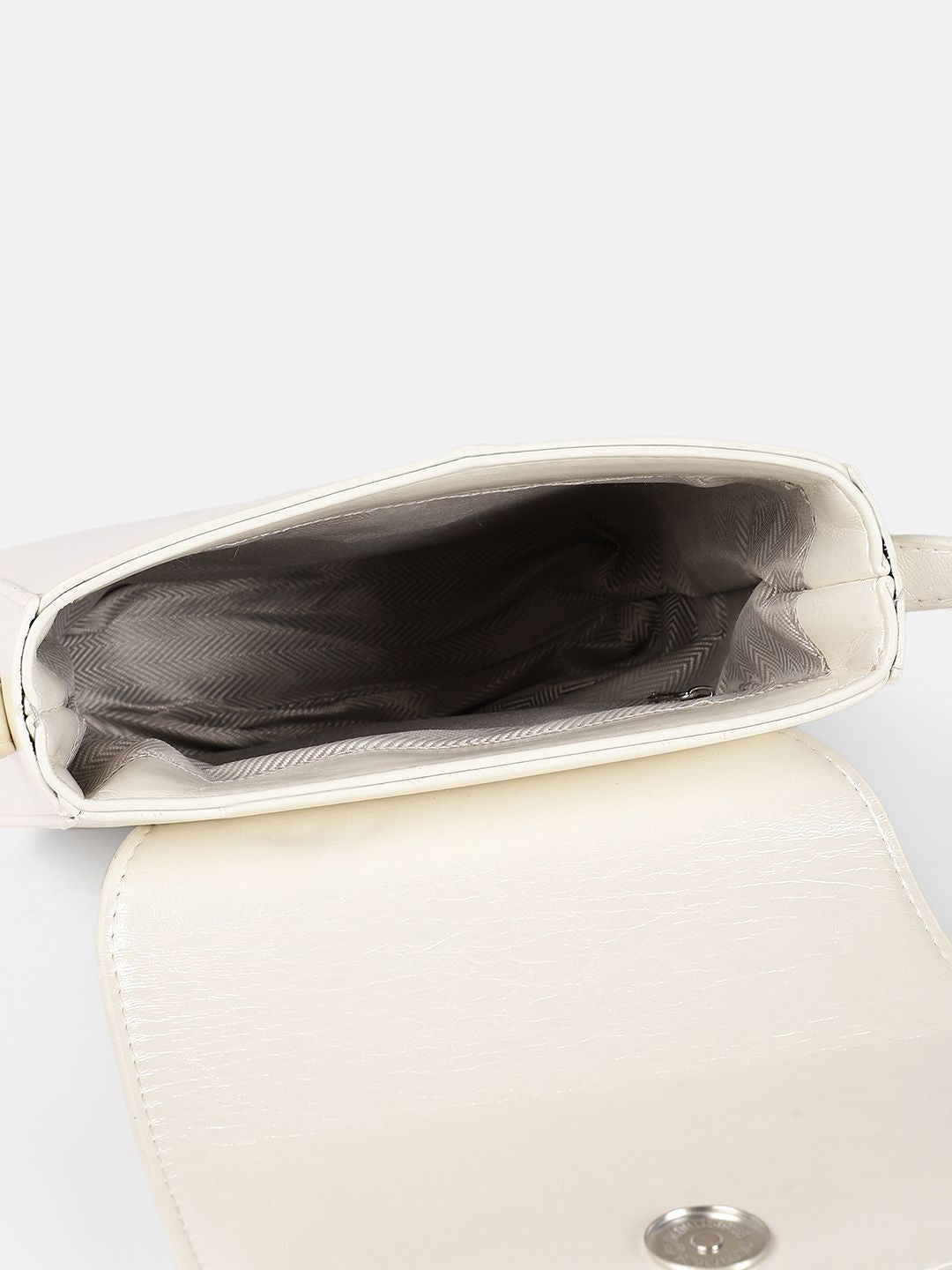 DressBerry Textured Structured Sling Bag with Bow Detail